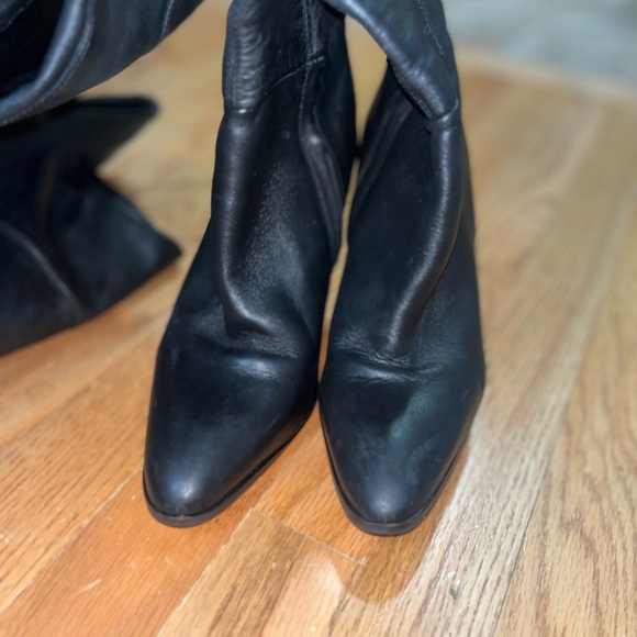 Zara Geometric Over the Knee Boots - Picture 6 of 9